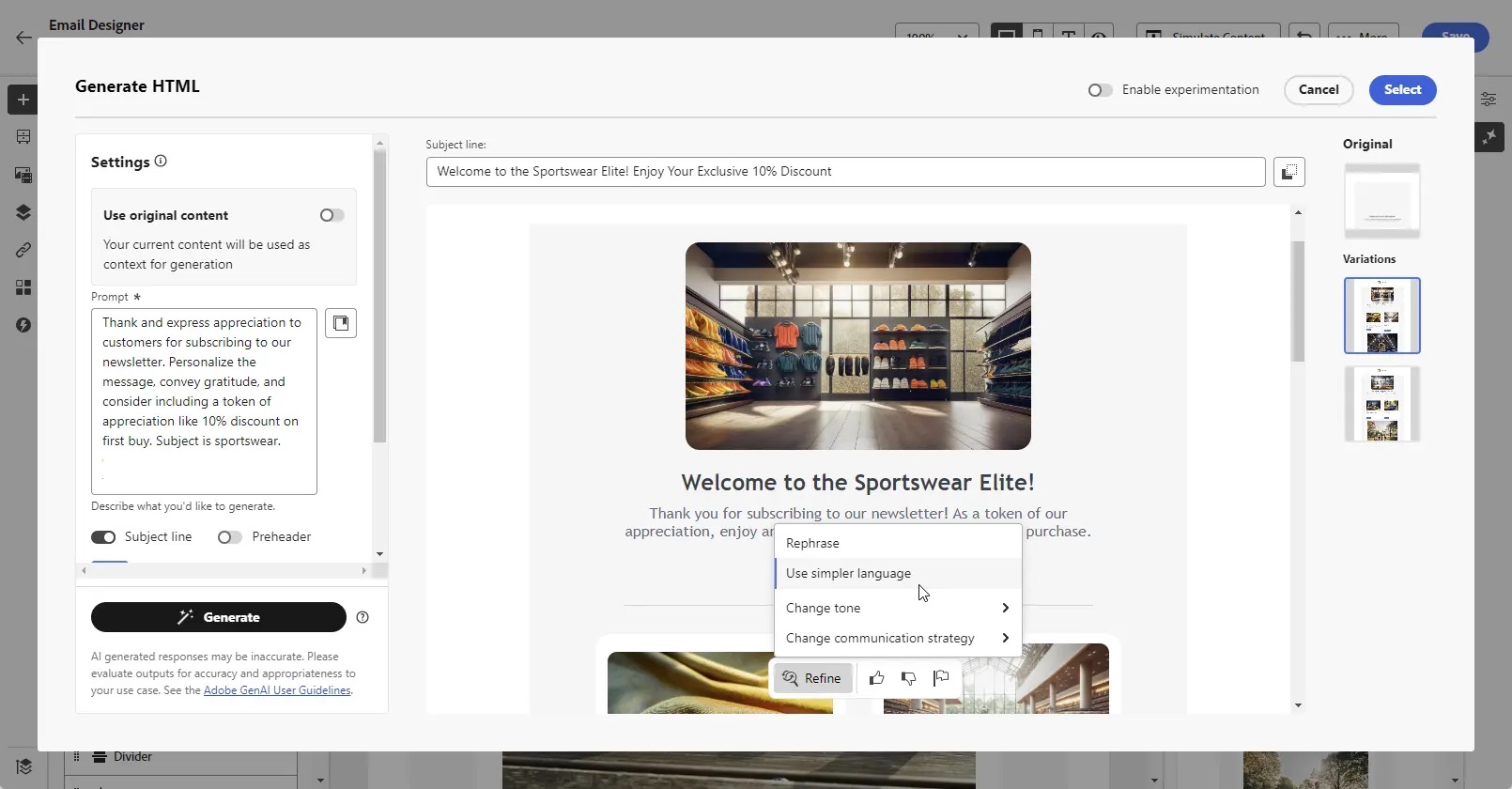 screenshot of Adobe Journey Optimizer